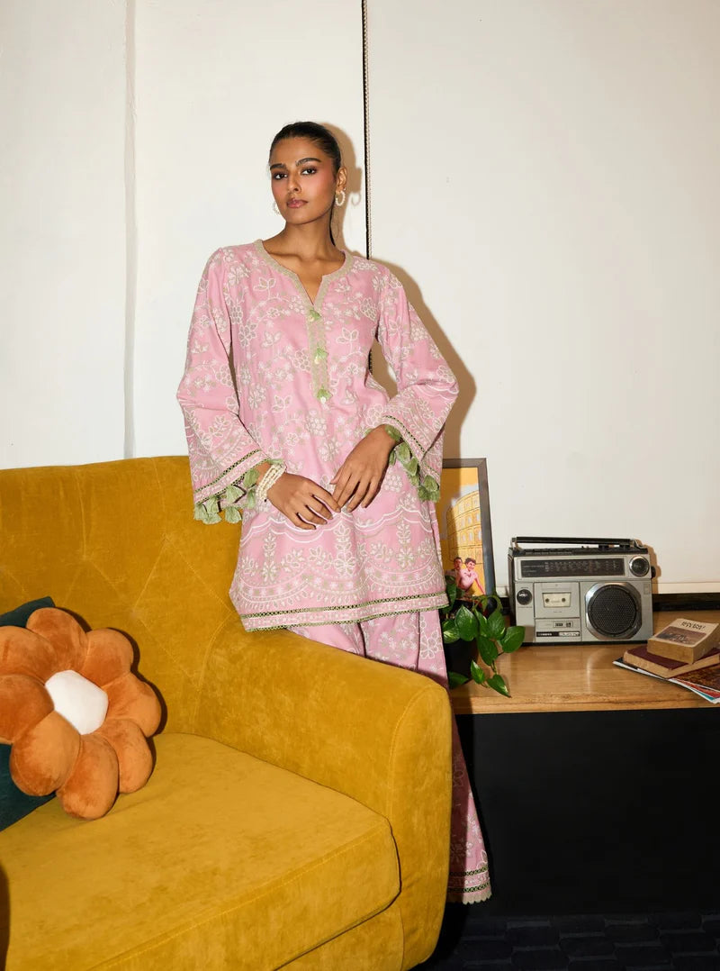 Mabel Wool Pink Co-ord Set