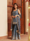 Muski Denim Blue Garara Set