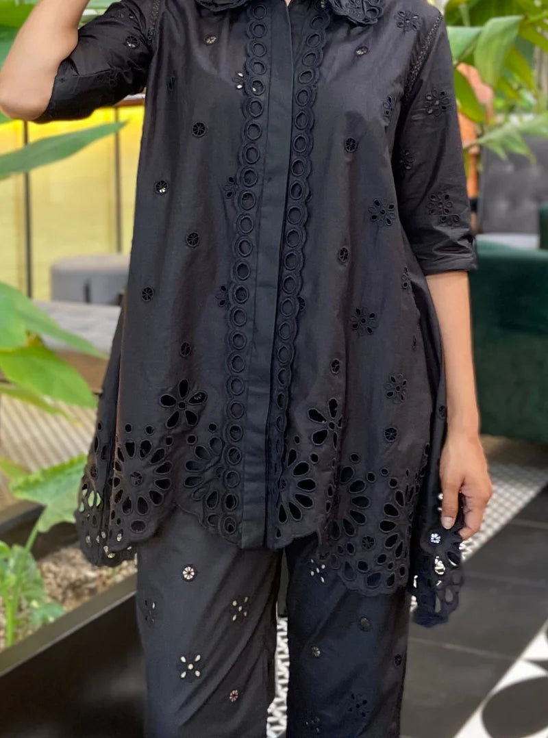 Carlisle Supima Cotton Black Co-ord Set