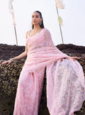 Roro Organza Pink Saree