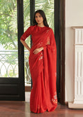 Poppy Embroidered Saree