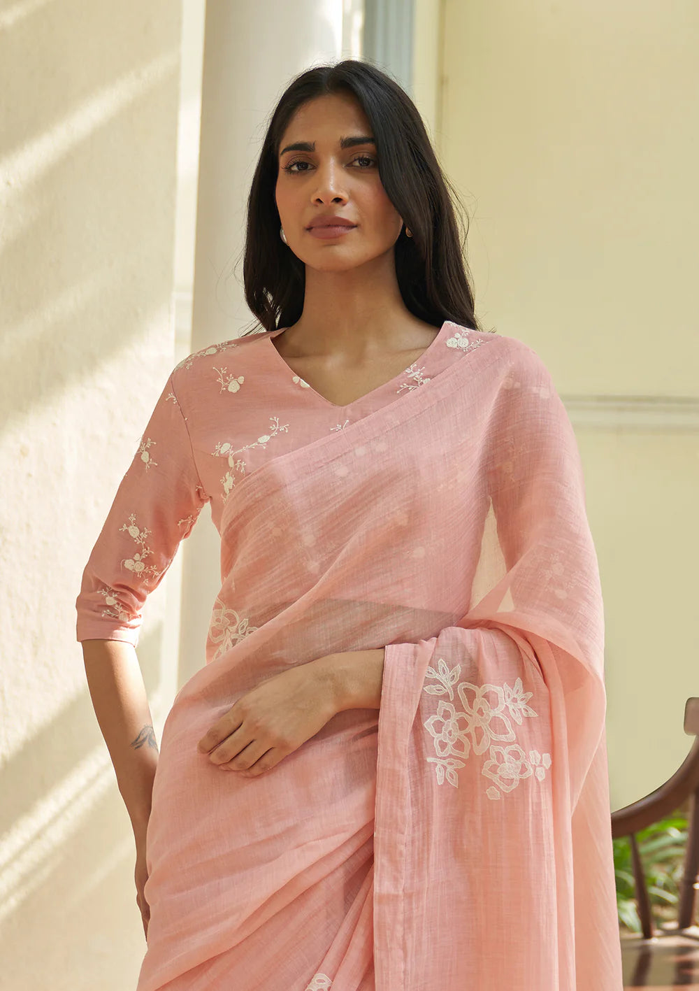 Tulip Applique Saree