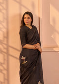 Noir Applique Saree